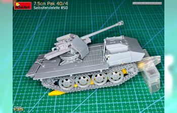 Сборная модель Pak 40/4 Selbstfahrlafette Rso Military
