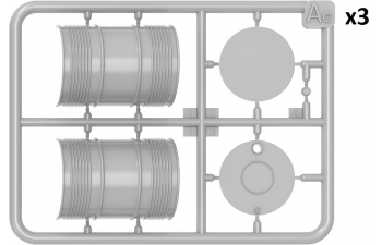 Сборная модель Fuel & Oil Drums 1930 - 1950 Set 2