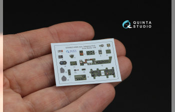 3D Декаль интерьера кабины A6M5 Zero, пр-ва Nakajima (Fine Molds)