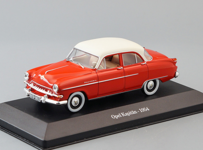 OPEL Kapitan (1954), red / white