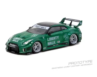 NISSAN GT-R (R35) LB Super Silhouette (2026), emerald green 
