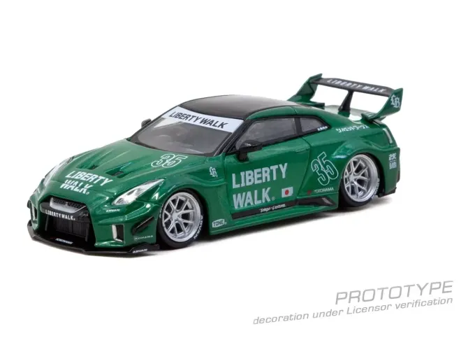NISSAN GT-R (R35) LB Super Silhouette (2026), emerald green 