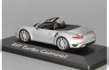 PORSCHE 991 Turbo Cabrio Cabriolet (2014), silver