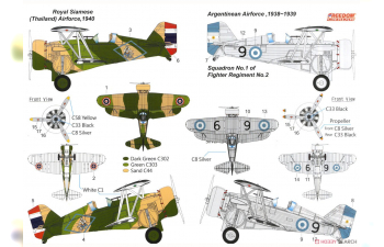 Сборная модель ROCAF Curtiss BF2C-1 Hawk III