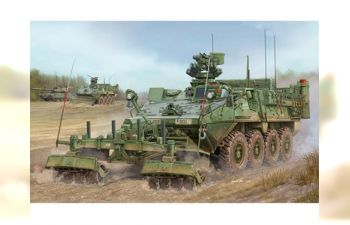 Сборная модель Американский БТР M1132 Stryker с минным тралом LWMR