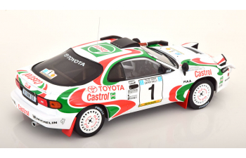 TOYOTA Celica Gt4 Turbo 4wd St185 Team Castrol №1 Winner Rally Safari (1993) Juha Kankkunen - Juha Piironen, White Red Green