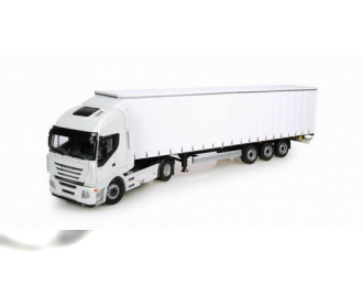 IVECO Stralis с полуприцепом Krone Profiliner Trailer 2009, white