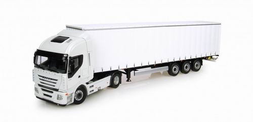 IVECO Stralis с полуприцепом Krone Profiliner Trailer 2009, white