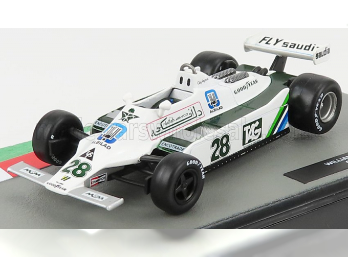 WILLIAMS F1 Fw07 N 28 Season 1979 Clay Regazzoni, White Green