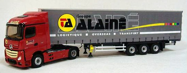 MERCEDES-BENZ Actros MP4 Streamspace "ALAINE" (2015), red / grey