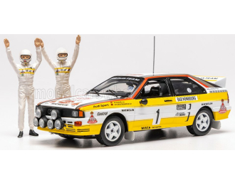 AUDI Quattro A2 #1 Walter Röhrl/Christian Geistdörfer Rally Monte Carlo (1984), yellow/white