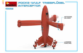 Сборная модель Истребитель Focke-Wulf Triebflügel