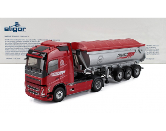 VOLVO Fh Truck Cassone Ribaltabile Premat Transports (2020), Red Silver