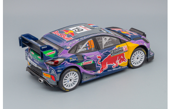 FORD Puma Rally1 Red Bull Team Ford World Rally M-sport N19 Winner Rally Montecarlo (2022) S.Loeb - I.Galmiche, Purple Yellow Black