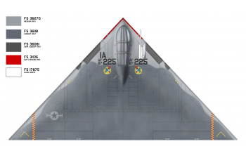 Сборная модель Fist of War U.S. Airforce A-12 Avenger II Advanced Tactical Aircraft "The 4450th Tactical Group"