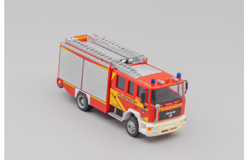MAN M2000 Evo LF 20/16 "Quelle Werkfeuerwehr", red / silver / yellow / white