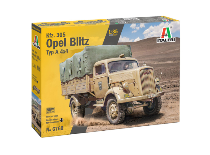 Сборная модель OPEL Blitz Type A 4x4 Truck Military 2-assi 1942