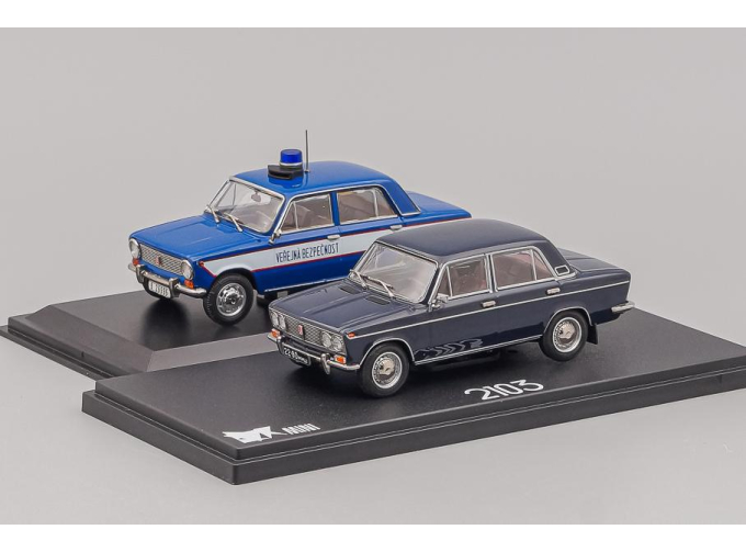 Набор из 2 моделей ВАЗ-2103 "Жигули" (1972-1973) и LADA 1300 Verejna Bezpecnost