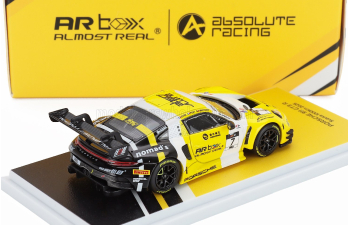 PORSCHE 911 992 Gt3 R Team Absolute Racing №7 2nd 1000km Suzuka (2025) Kevin Estre - Laurens Vanthoor - Patrick Pilet, Yellow White Black