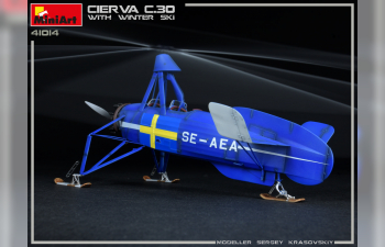 Сборная модель Вертолёт CIERVA C.30 w/ WINTER SKI