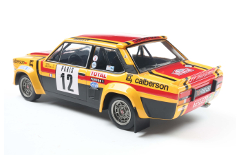 FIAT 131 Abarth Team Calberson №12 7th Rally Montecarlo (1980) Michelle Mouton - Annie Arrii, Yellow Black Red