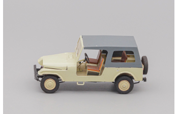 JEEP CJ-6, beige / silver