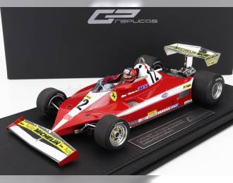 FERRARI F1 312t3 N 12 Winner Canada Gp (with Pilot Figure) 1978 Gilles Villeneuve - Con Vetrina - With Showcase, Red