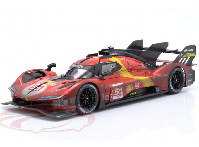 FERRARI 499P #51 "Dirty Version" Winner 24h LeMans Alessandro Pier Guidi, James Calado, Antonio Giovinazzi (2023)