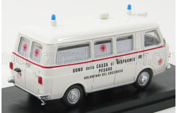 FIAT 238 Van Ambulanza - Ambulance - Dono Della Cassa Di Risparmio Pesaro Volontari Del Soccorso, White