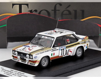 FIAT 131 Abarth №11 8th Rally Acropoli (1980) Atillio Bettega - Arnaldo Bernacchini, White Black White