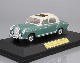 MERCEDES-BENZ 220 S (Ponton), green / beige