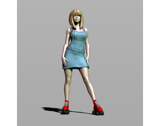 Фигура На роликах, окрашенная