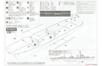 Сборная модель Эсминец IJN Destroyer Type Koh Hamakaze "Operation Ten-Go 1945 Super Detail" (Limited Edition)