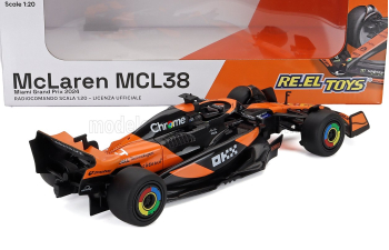 McLAREN F1 Mcl38 Team Mclaren №4 Winner Miami Gp (2024) First F1 Victory Lando Norris, Orange Black