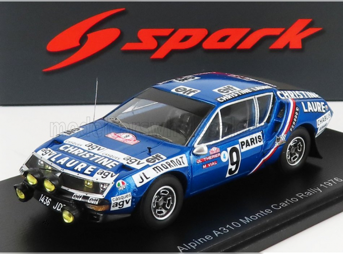 RENAULT A310 Alpine N9 Rally Montecarlo (1976) J.l.Therier - M.Vial, blue black