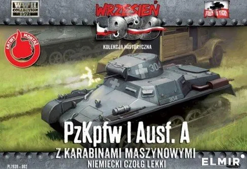 Сборная модель Танк Т-1А линейный