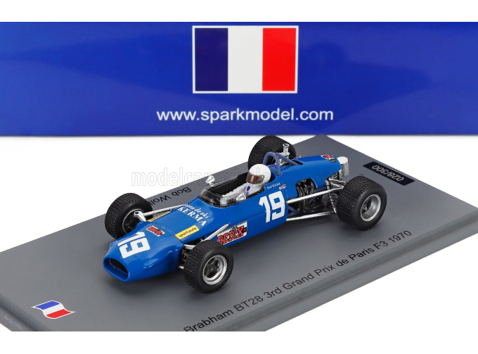 BRABHAM F3 Bt28 №19 3rd Paris Gp Bob Wollek (1970), Light Blue