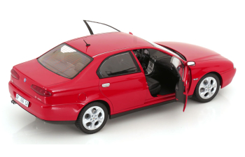 ALFA ROMEO 166 3.0 V6 (1998) - Black Interior, Rosso Alfa Red