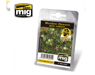 MEADOW FLOWERS MIX COLORS (Луговые цветы для диорамы)