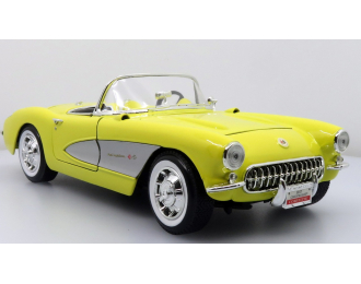 CHEVROLET Corvette Convertible (1957), yellow 