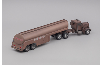 (Уценка!) PETERBILT 281 с полуприцепом-цистерной 1955 Rust (из к/ф"Дуэль" 1971 дебют Стивена Спилберга)