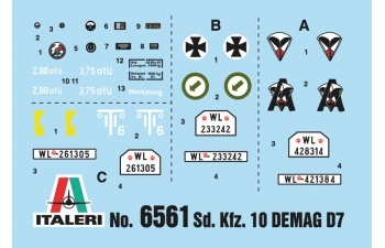 Сборная модель Тягач Sd.Kfz. 10 DEMAG D7 with German Paratroops