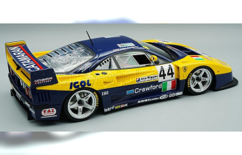 FERRARI F40 Gte 3.5l Turbo V8 Team Ennea Srl Igol №44 24h Le Mans 1996 L.della Noce - A.Olofsson - C.Rosenblad, Yellow Blue