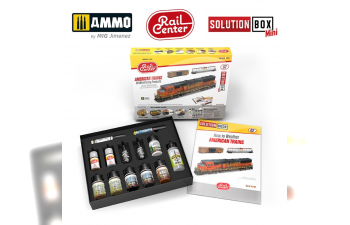 AMMO RAIL CENTER SOLUTION BOX MINI #02 – AMERICAN TRAINS. All Weathering Products