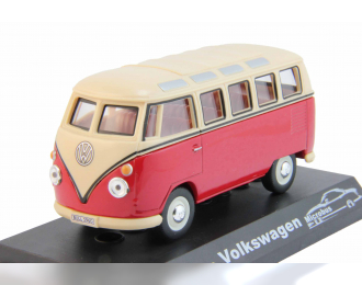 VOLKSWAGEN Microbus, red / biege