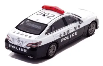 TOYOTA Crown Hybrid (AZSH21) *High Way Police Car Hokkaido 502* (2023), black / white