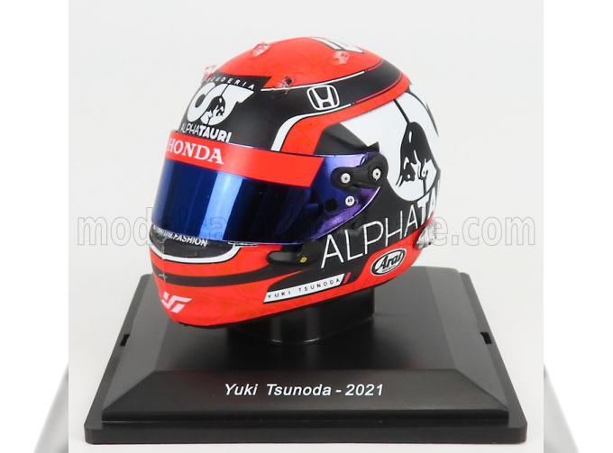 ARAI HELMET F1  Casco Helmet At02 Honda Ra620h Team Alpha Tauri N22 Season (2021) Yuki Tsunoda, Red Blue White