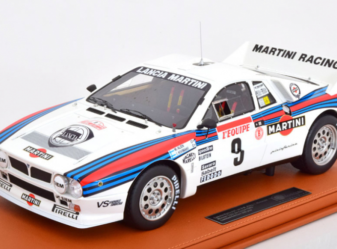 LANCIA 037 Martini Racing №9 Winner Rally Tour De Corse (1983) Markku Alen - Ilkka Kivimaki, White