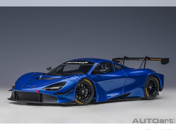 McLAREN 720S GT3,azure blue