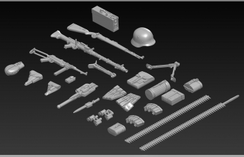 Сборная модель WWII German Infantry Weapons and Equipment